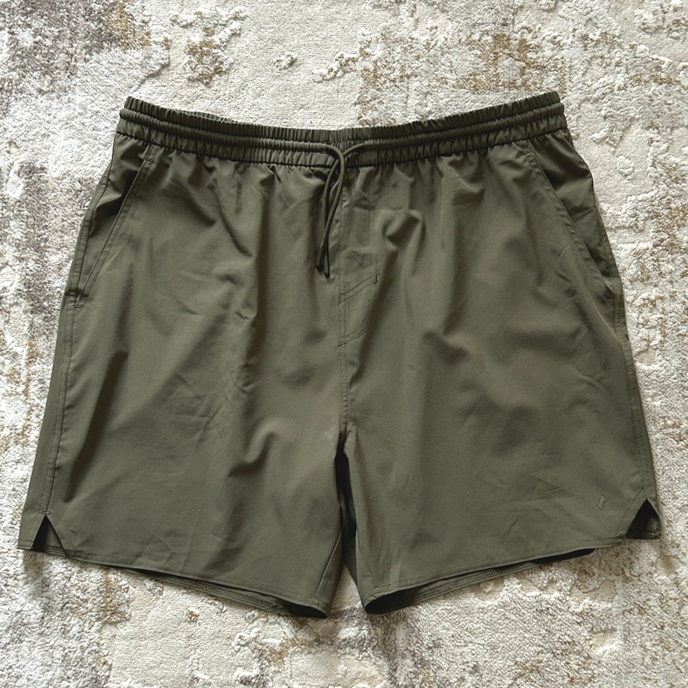 Vively Men's Athletic Olive Green 6" Training Shorts - Size XL